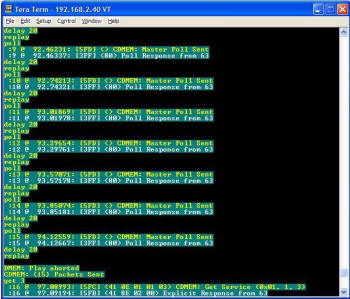 Telnet based DeviceNet Master Emulator and Traffic Monitor