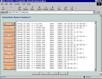 Browser based DeviceNet Master Emulator and Traffic Monitor